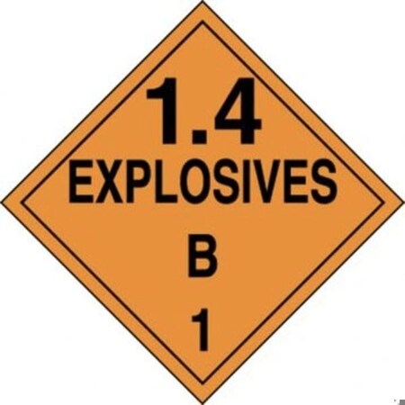 Accuform DOT PLACARD HAZARD CLASS 1  MPL127RM100 MPL127RM100